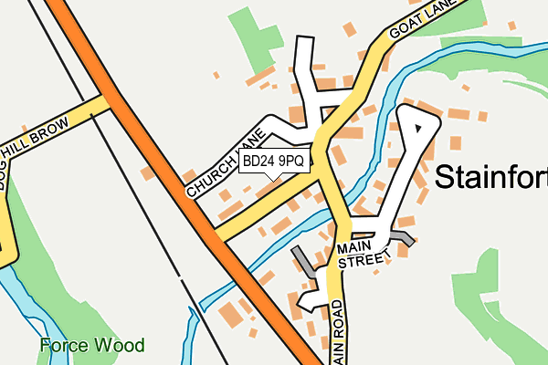 BD24 9PQ map - OS OpenMap – Local (Ordnance Survey)