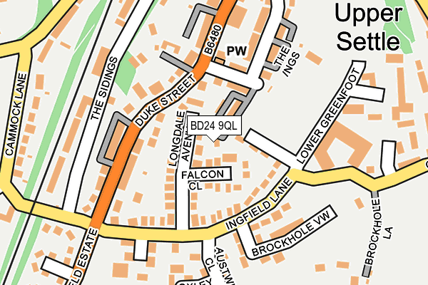 BD24 9QL map - OS OpenMap – Local (Ordnance Survey)