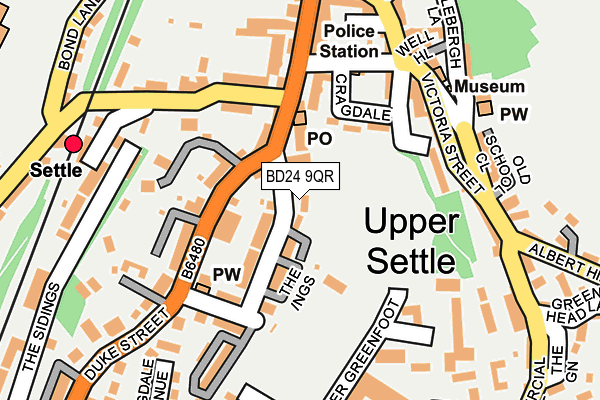 BD24 9QR map - OS OpenMap – Local (Ordnance Survey)
