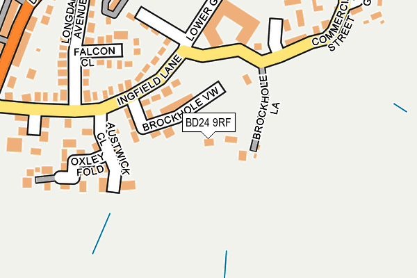 BD24 9RF map - OS OpenMap – Local (Ordnance Survey)