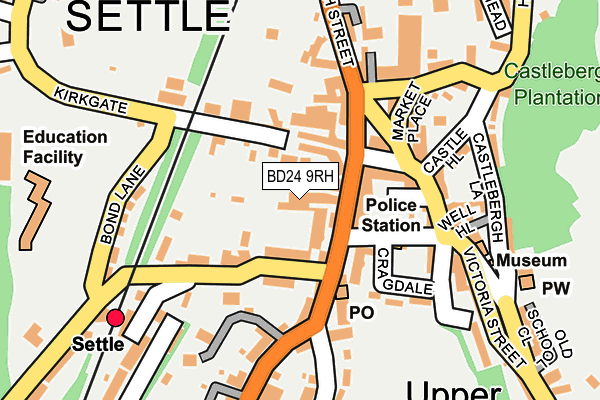 BD24 9RH map - OS OpenMap – Local (Ordnance Survey)