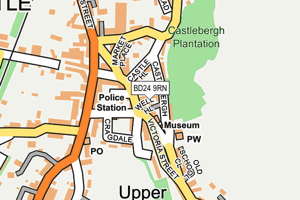 BD24 9RN map - OS OpenMap – Local (Ordnance Survey)
