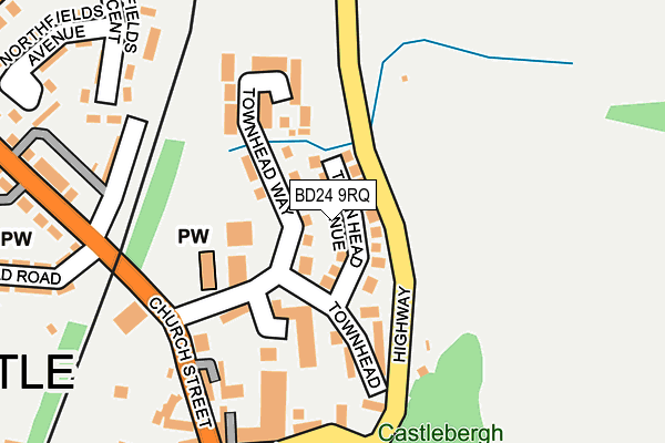 BD24 9RQ map - OS OpenMap – Local (Ordnance Survey)