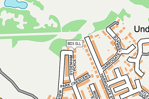 BD3 0LL map - OS OpenMap – Local (Ordnance Survey)