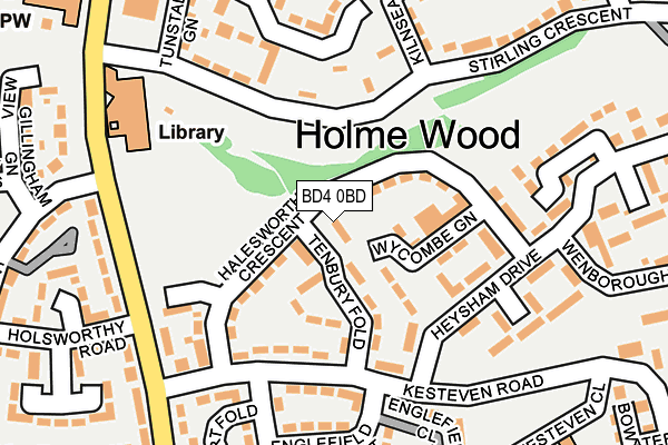 BD4 0BD map - OS OpenMap – Local (Ordnance Survey)