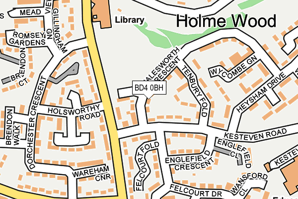 BD4 0BH map - OS OpenMap – Local (Ordnance Survey)