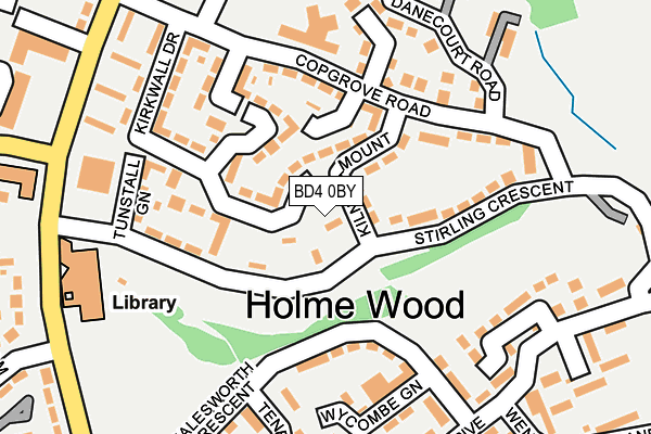 BD4 0BY map - OS OpenMap – Local (Ordnance Survey)