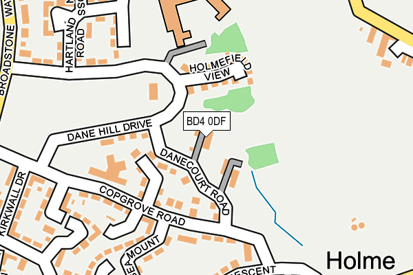 BD4 0DF map - OS OpenMap – Local (Ordnance Survey)