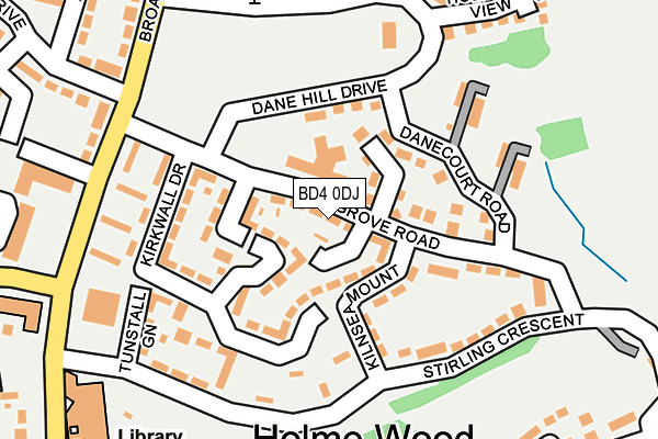 BD4 0DJ map - OS OpenMap – Local (Ordnance Survey)