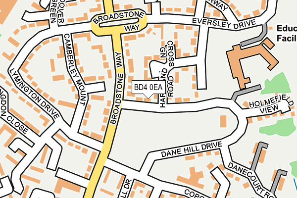 BD4 0EA map - OS OpenMap – Local (Ordnance Survey)