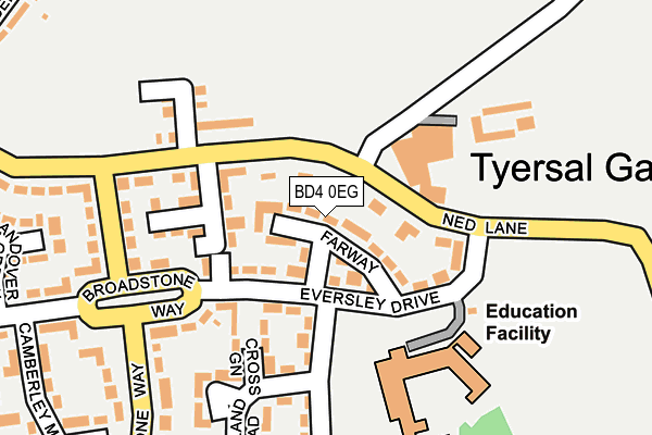 BD4 0EG map - OS OpenMap – Local (Ordnance Survey)