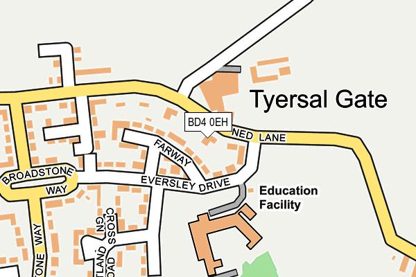 BD4 0EH map - OS OpenMap – Local (Ordnance Survey)