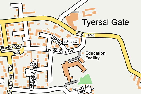 BD4 0EQ map - OS OpenMap – Local (Ordnance Survey)