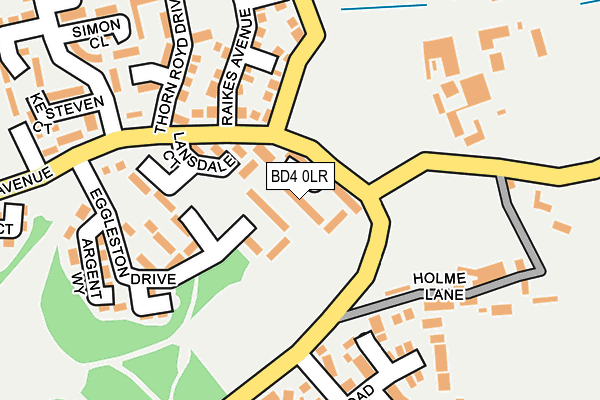 BD4 0LR map - OS OpenMap – Local (Ordnance Survey)