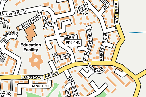 BD4 0NN map - OS OpenMap – Local (Ordnance Survey)