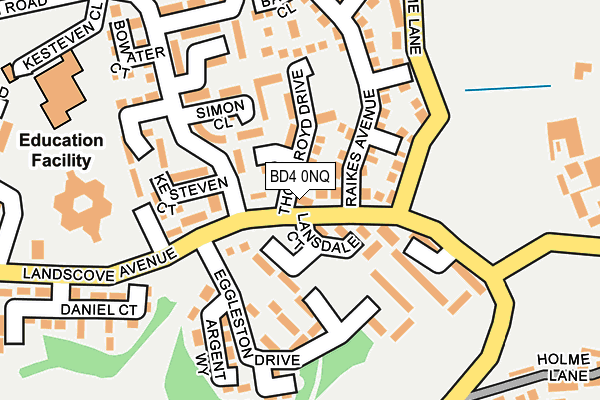 BD4 0NQ map - OS OpenMap – Local (Ordnance Survey)