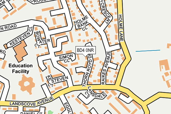 BD4 0NR map - OS OpenMap – Local (Ordnance Survey)