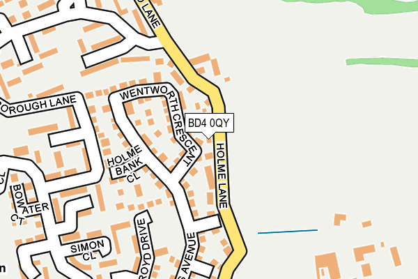 BD4 0QY map - OS OpenMap – Local (Ordnance Survey)