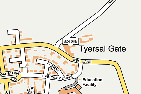 BD4 0RB map - OS OpenMap – Local (Ordnance Survey)