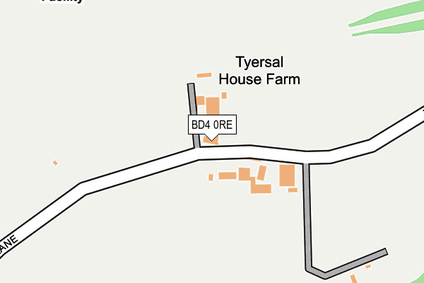 BD4 0RE map - OS OpenMap – Local (Ordnance Survey)