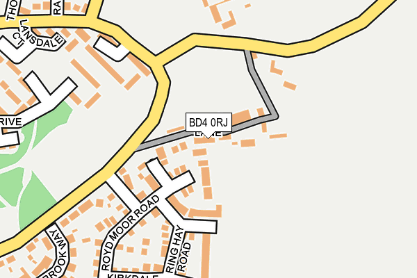 BD4 0RJ map - OS OpenMap – Local (Ordnance Survey)