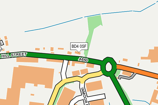 BD4 0SF map - OS OpenMap – Local (Ordnance Survey)