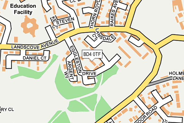 BD4 0TF map - OS OpenMap – Local (Ordnance Survey)