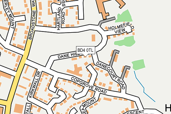 BD4 0TL map - OS OpenMap – Local (Ordnance Survey)