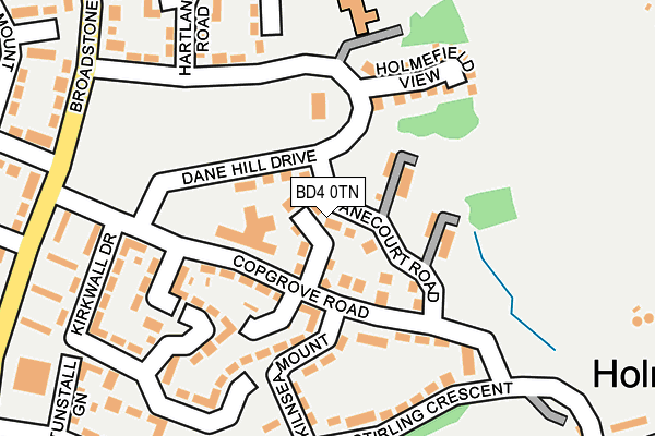 BD4 0TN map - OS OpenMap – Local (Ordnance Survey)