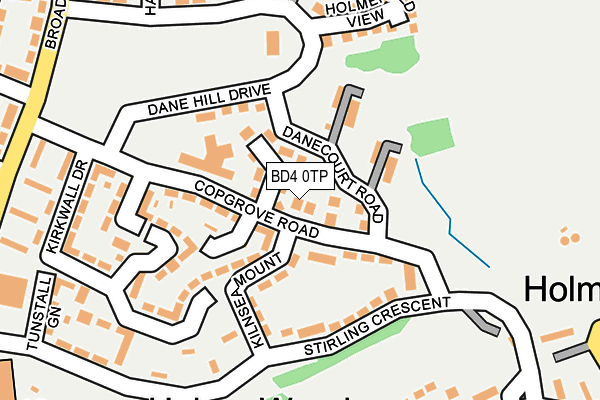 BD4 0TP map - OS OpenMap – Local (Ordnance Survey)