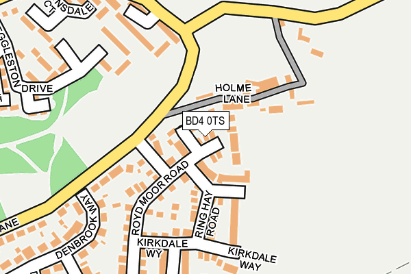 BD4 0TS map - OS OpenMap – Local (Ordnance Survey)