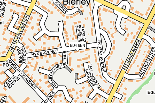 BD4 6BN map - OS OpenMap – Local (Ordnance Survey)