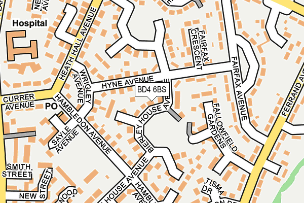 BD4 6BS map - OS OpenMap – Local (Ordnance Survey)