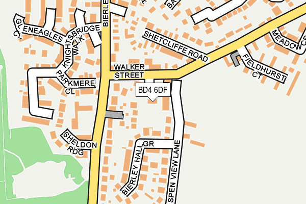 BD4 6DF map - OS OpenMap – Local (Ordnance Survey)