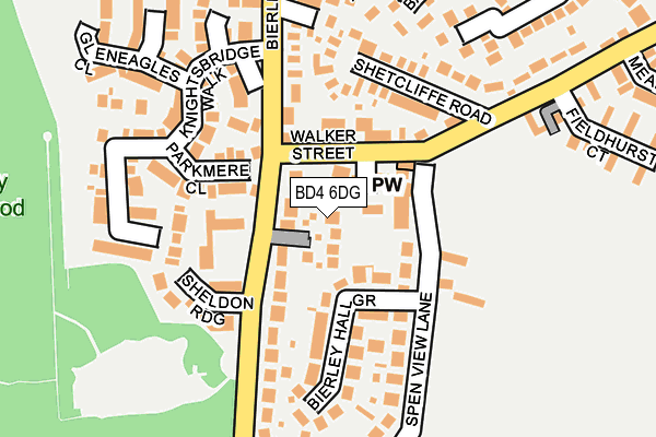 BD4 6DG map - OS OpenMap – Local (Ordnance Survey)