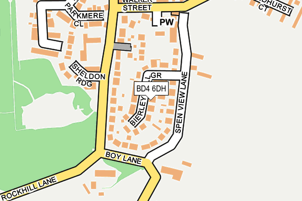 BD4 6DH map - OS OpenMap – Local (Ordnance Survey)