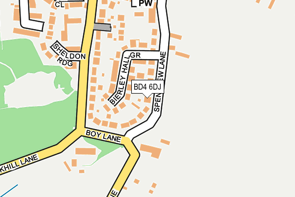 BD4 6DJ map - OS OpenMap – Local (Ordnance Survey)