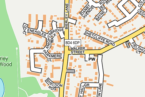 BD4 6DP map - OS OpenMap – Local (Ordnance Survey)