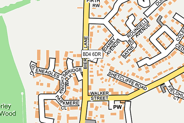 BD4 6DR map - OS OpenMap – Local (Ordnance Survey)