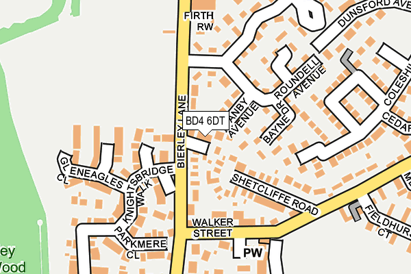 BD4 6DT map - OS OpenMap – Local (Ordnance Survey)