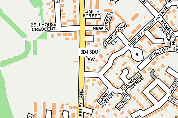 BD4 6DU map - OS OpenMap – Local (Ordnance Survey)