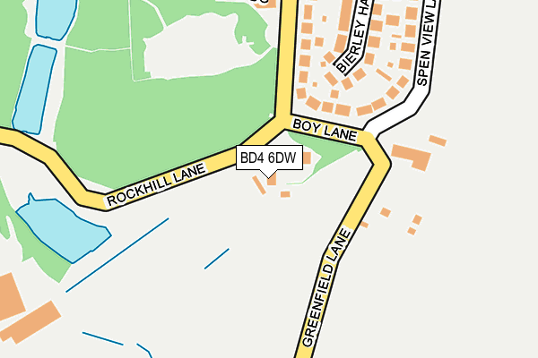 BD4 6DW map - OS OpenMap – Local (Ordnance Survey)