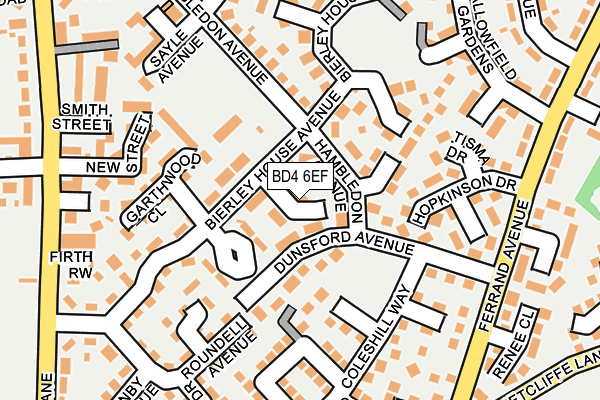 BD4 6EF map - OS OpenMap – Local (Ordnance Survey)