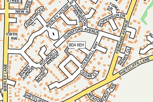 BD4 6EH map - OS OpenMap – Local (Ordnance Survey)