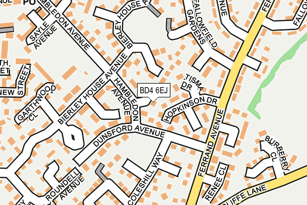 BD4 6EJ map - OS OpenMap – Local (Ordnance Survey)
