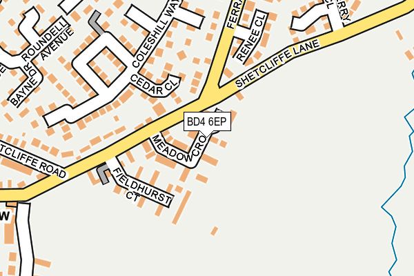 BD4 6EP map - OS OpenMap – Local (Ordnance Survey)