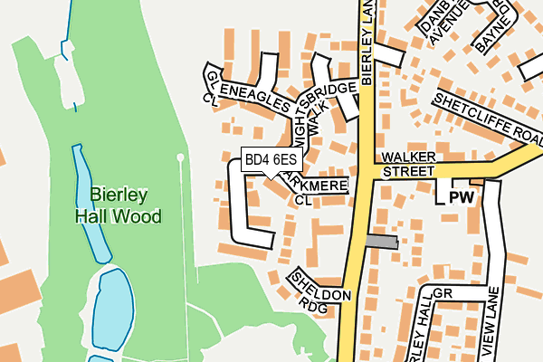 BD4 6ES map - OS OpenMap – Local (Ordnance Survey)