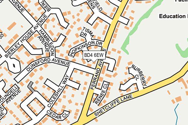 BD4 6EW map - OS OpenMap – Local (Ordnance Survey)