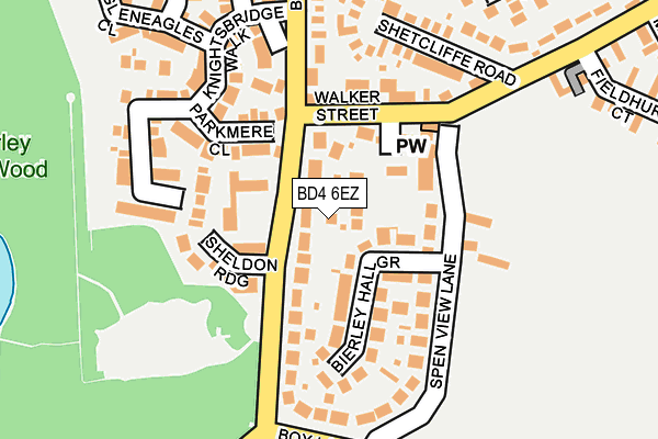 BD4 6EZ map - OS OpenMap – Local (Ordnance Survey)