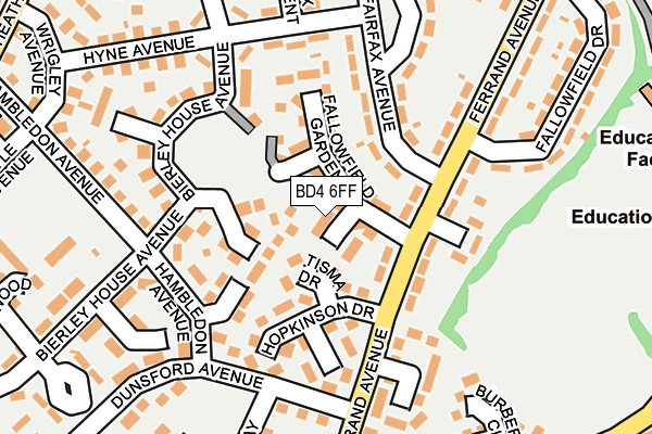 BD4 6FF map - OS OpenMap – Local (Ordnance Survey)